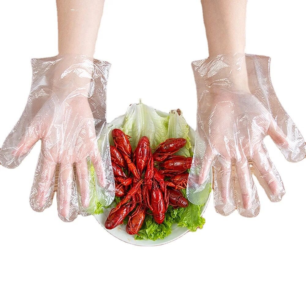 100只装 湖北武汉四川成都优质一次性手套塑料 洗碗餐饮美容防滑