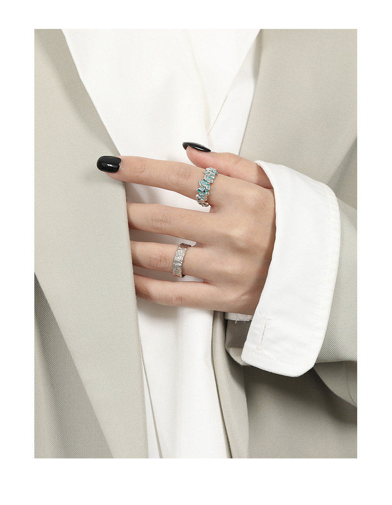 Original Design Geometric Sterling Silver Plating Open Ring 1 Piece