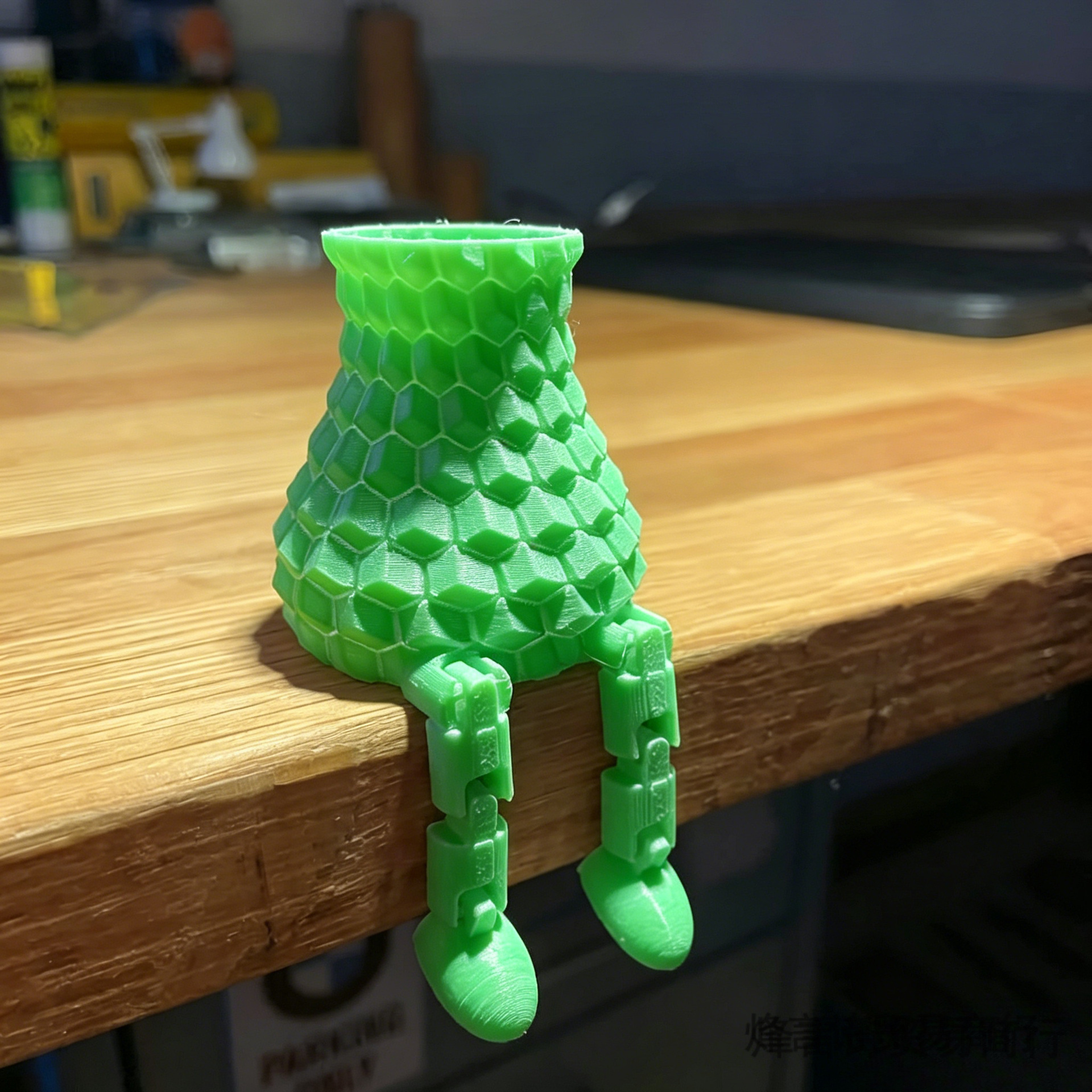 Impresión 3D transfronteriza articulaciones móviles humano pie colgante jarrón creativo decoración de escritorio cactus maceta de plantas suculentas