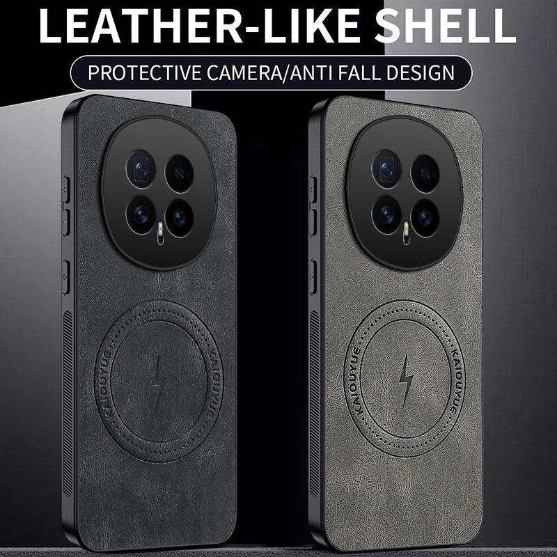 Suitable for Honor Magic8 Mobile Phone Case Lightning Nappa Pattern Magnetic Leather Pattern Soft Shell Honor X70 Anti-Fall Protective Cover