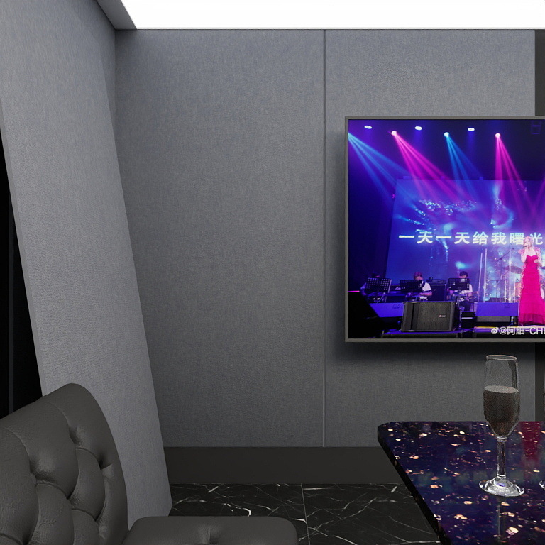 Ktv Wall Soundproofing Board Polyester Fiber Sound-Absorbing Board Piano Room Kindergarten Audio-Visual Room Flame Retardant Elevator Felt Large Board