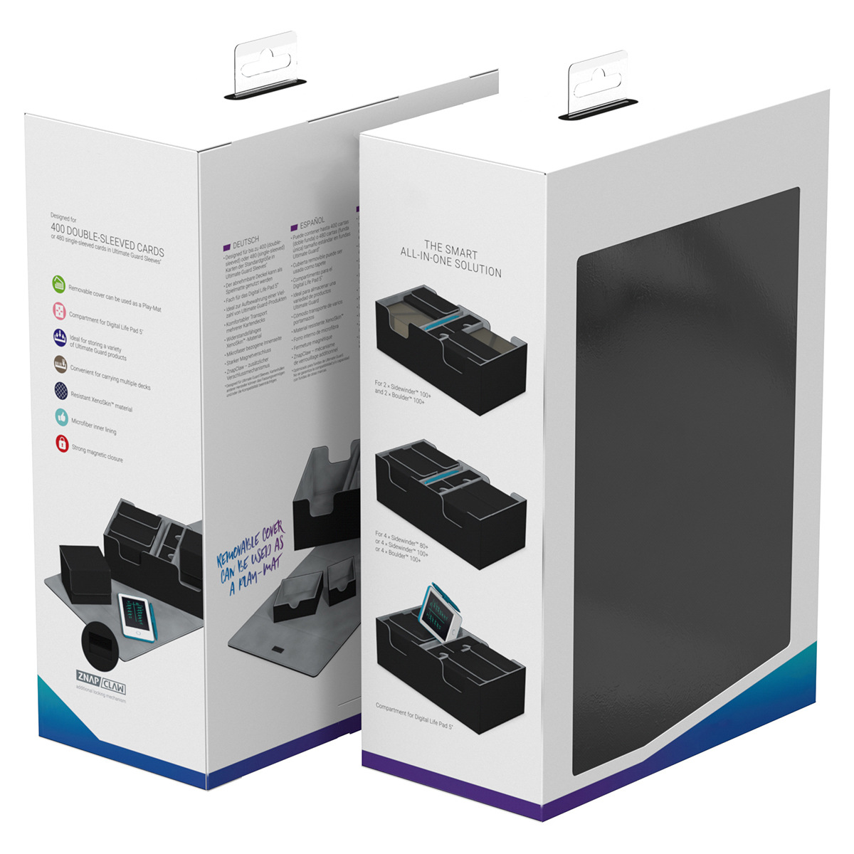 De gama alta multi-funcional 400 + caja de tarjeta PU juego de mesa MTG juego Wang Bao Ke Meng Wan Zhi tarjeta de almacenamiento al por mayor