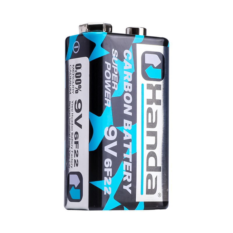 批发6f22型9v电池的方电池碳性万用表烟雾报警器9伏9v方块电池
