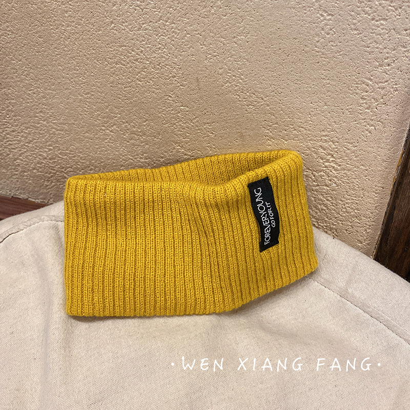 Deportes de punto banda de pelo de estilo coreano de las mujeres de Internet celebridad ins Carta del todo partido parche diadema de ala ancha diadema de la personalidad diadema para hombres