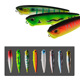 2 pcs Hula Popper Fishing Lure 55mm/9g Hard Plastic Topwater Popper Lures Fishing Tackle