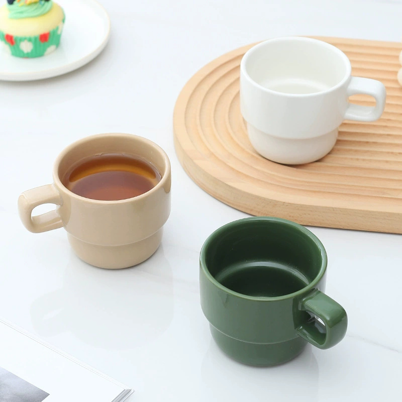 Taza Apilable de Café de Cerámica para Ocio image 4