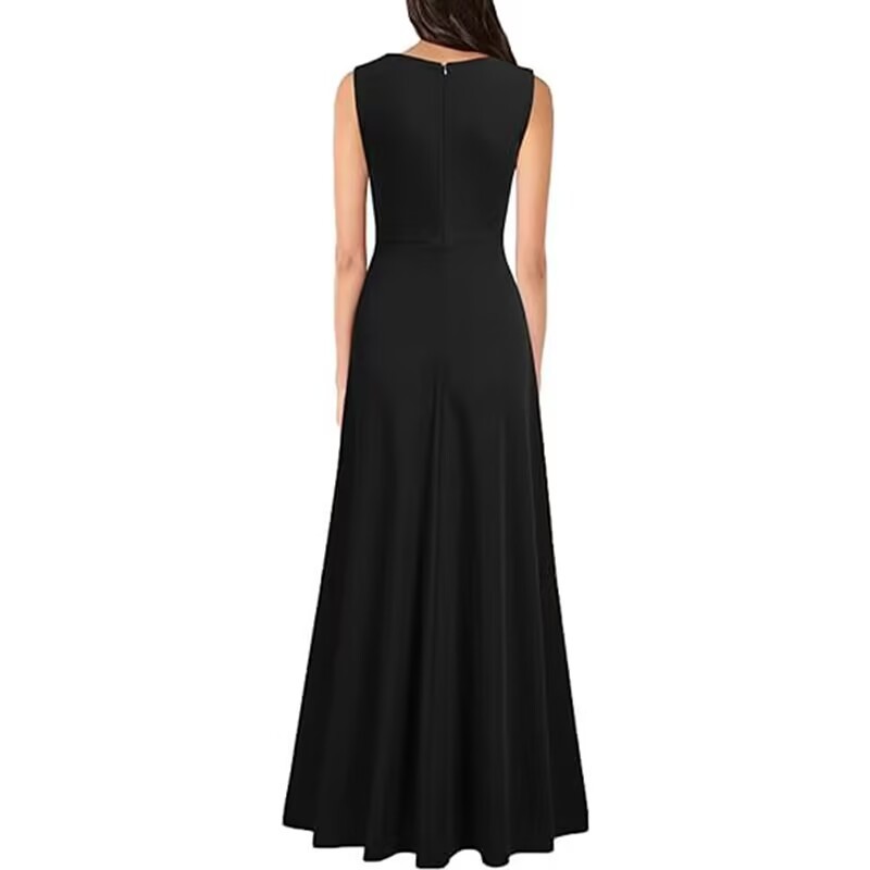 2025 verano V-collar vestido de noche transfronterizo europeo y americano nuevo vestido formal largo vestido de cóctel