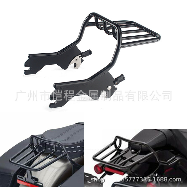 Motorcycle Restoration Accessories Suitable for Harley FLDE FLHCS FXBB Softail Street Bob Chrome Color Luggage Rack