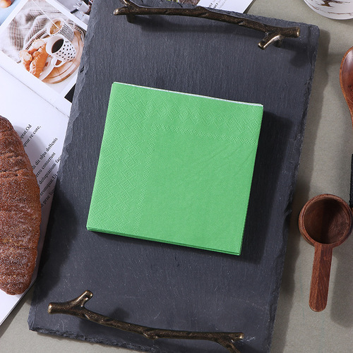 33*33 solid color printed napkin single color facial tissue disposable restaurant decorations cross-border Amazon