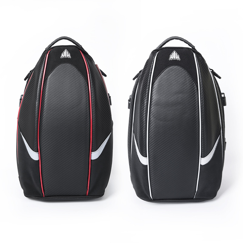 New Multifunctional Motorcycle Hard Shell Rear Seat Bag, Tail Bag, Rider Bag, Motorcycle Shoulder Crossbody Waterproof Motorcycle Bag