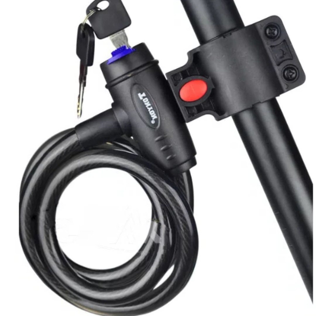 Universal TY588 bicicleta de bloqueo de la bicicleta de montaña de alambre de bloqueo de la bicicleta anillo de bloqueo anti-robo de bloqueo de color accesorios de equitación