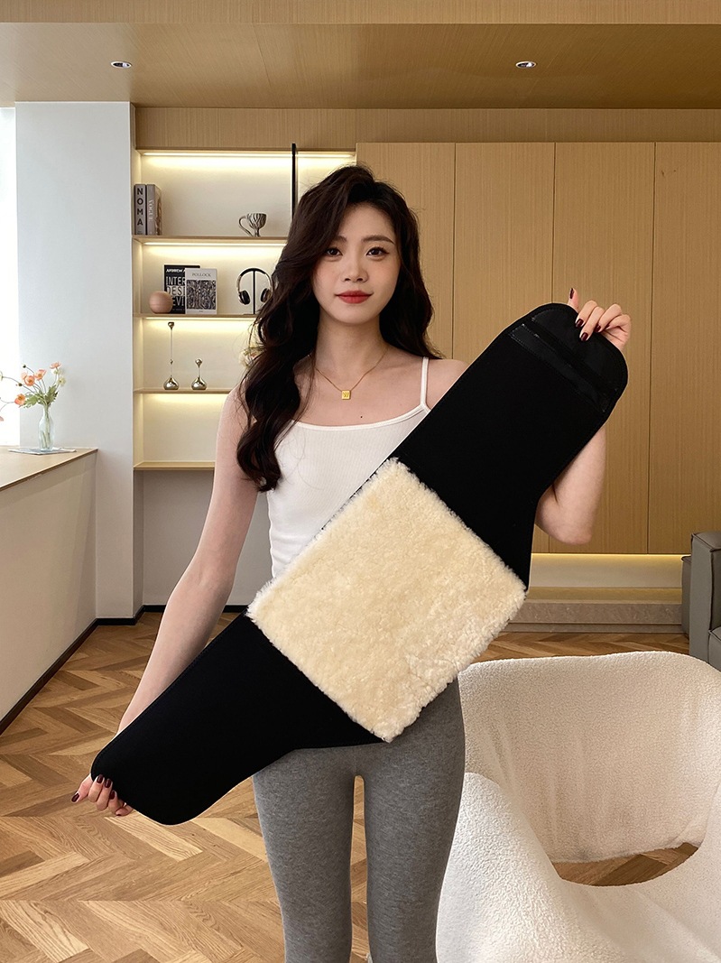 Wool Waist Support Belt to Keep Warm and Widen Waistline for Pregnant Women Plus Velvet for the Elderly to Protect Against Cold and Large Size to Protect Belly