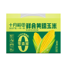十月稻田鲜食黄糯玉米粘黏甜新鲜苞米东北真空非即食玉米大棒批发