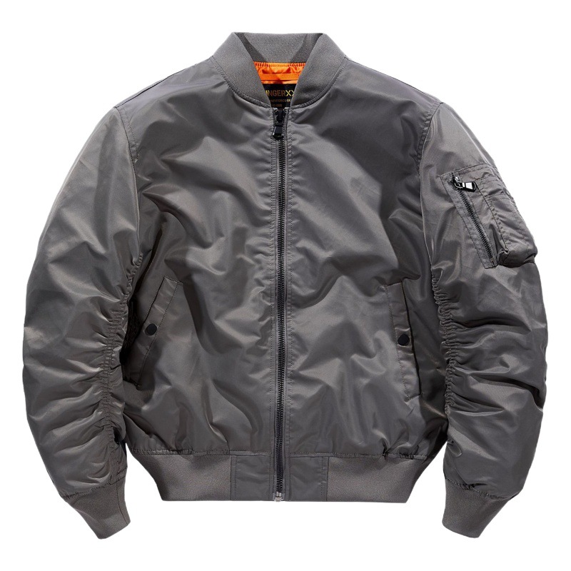 Primavera nueva Fuerza Aérea MA1 piloto chaqueta de los hombres la motocicleta color sólido abrigo más tamaño uniforme militar Comercio exterior traje vuelo moda