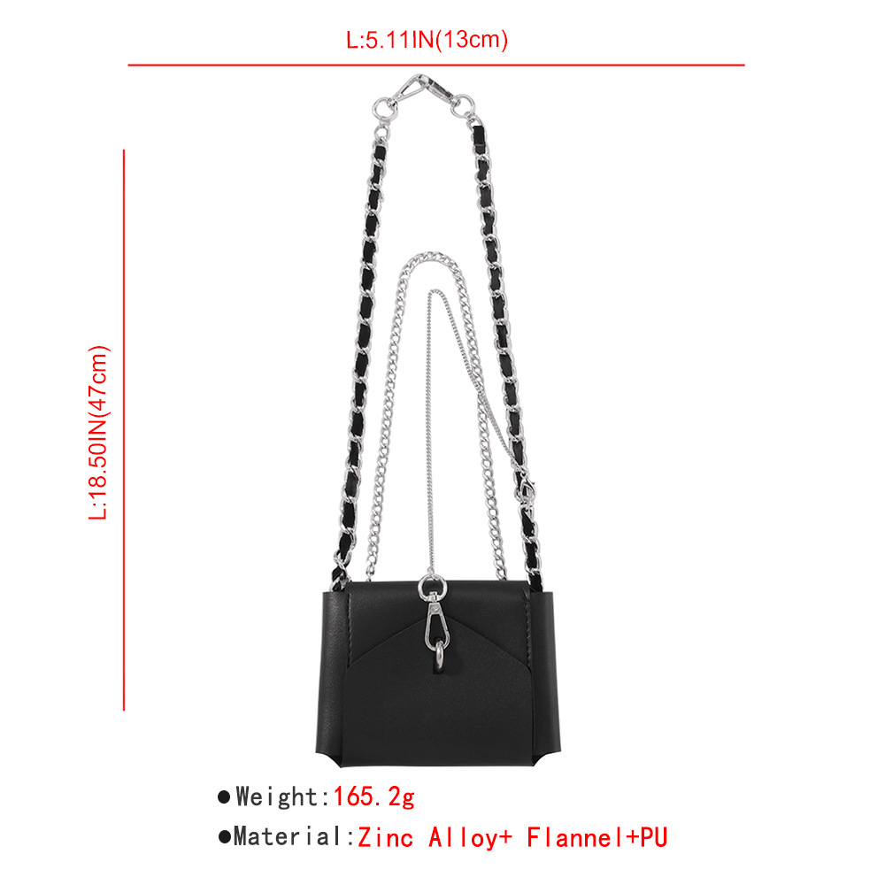 Cross-border Simple Fashion Pu Chain Western French Retro Waist Bag display picture 3