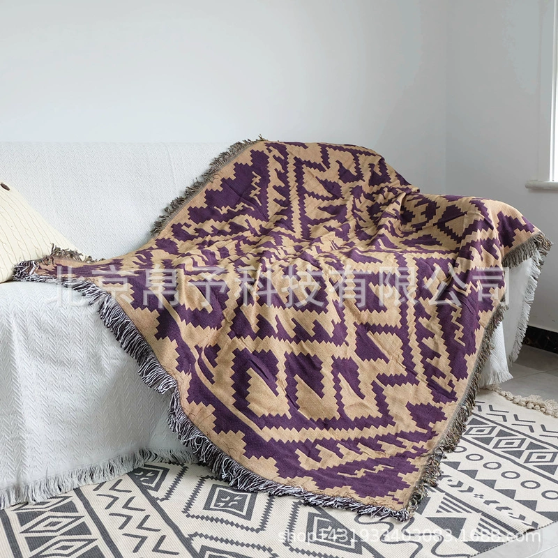Turkish Nordic Amazon Speed on Kilim woven Soviet lab car blanket sofa towel decorative bed cover blanket