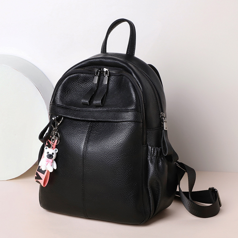 Backpack for Women 2026 New Trendy Genuine Leather Fashion School Bag for Women Summer Versatile Large Capacity Backpack Women's Luggage