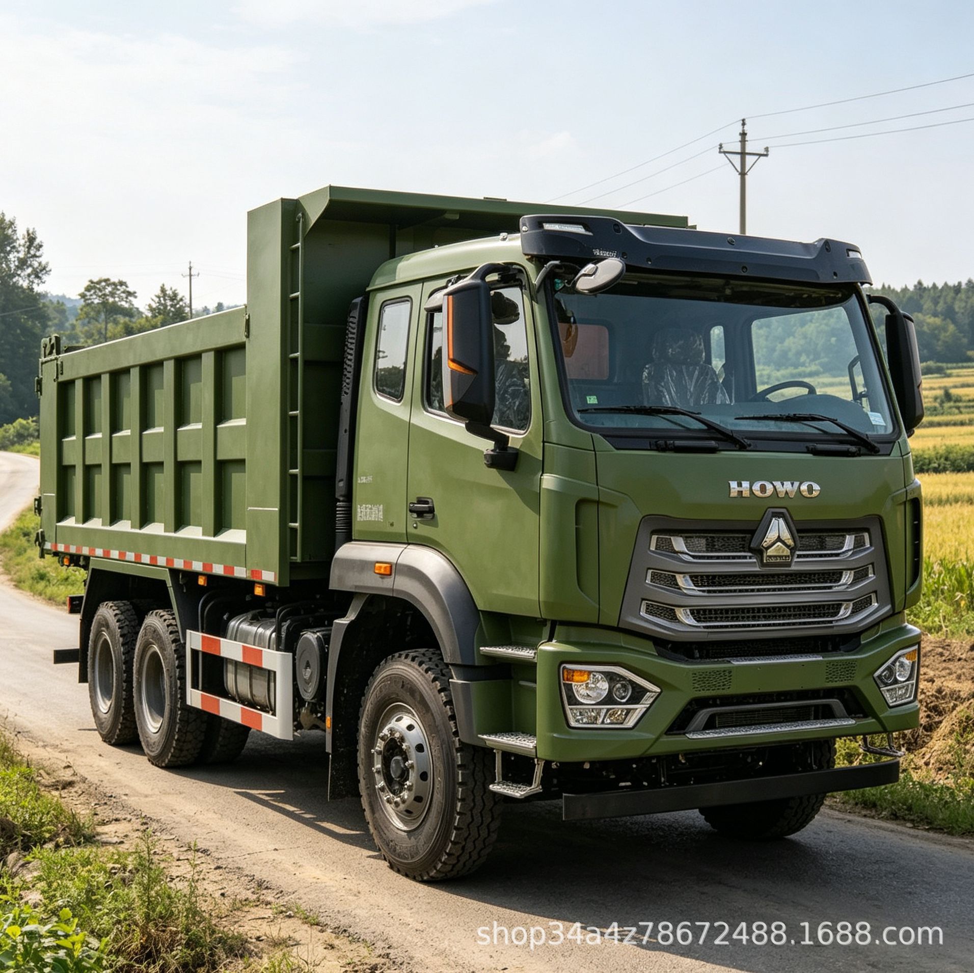 Foreign Trade Supply of African Howo Nx6X4 Dump Trucks, Howo 8*4 Dump Trucks, Rear Eight-Wheel Dump Trucks, Heavy-Duty Dump Trucks
