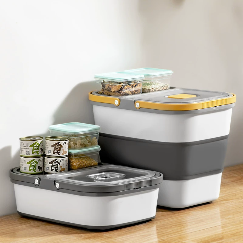 50 фунтов большой емкости бытовой шкив рисового ведра ведро для хранения домашних животных кухонное ведро для разных зерен запечатанное ведро