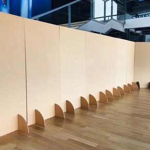 Corrugated Paper Display Board Green Environmentally Friendly Material Display Paper Shelf Exhibition Honeycomb Cardboard Display Stand Screen Exhibition Stand