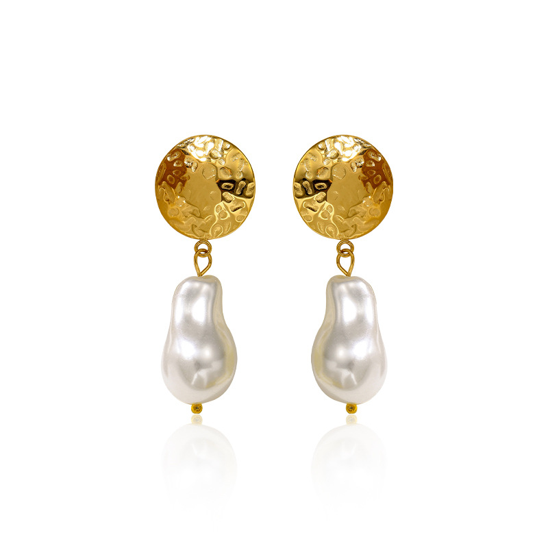 20g Weight 304 Stainless Steel Ear Needle Material Drop Earrings, Ear Studs Classification 1 Pair Quantity Holiday, Daily Occasion 304 Stainless Steel, Imitation Pearl Material Geometric Pattern All Seasons Season Women's Gender Polished Finish IG Style, Elegant, Vintage Style Style 1 Pair IG Style Elegant Vintage Style Geometric 304 Stainless Steel Imitation Pearl Drop Earrings Ear Studs 7