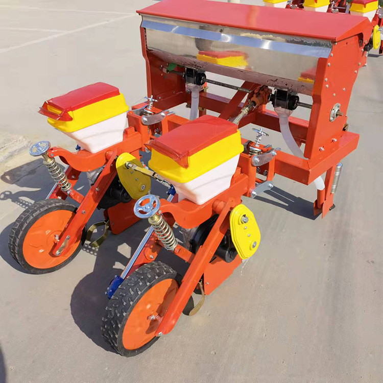 湖北甜玉米免耕悬浮播种机拖拉机带悬浮深施肥油葵精播机点播机