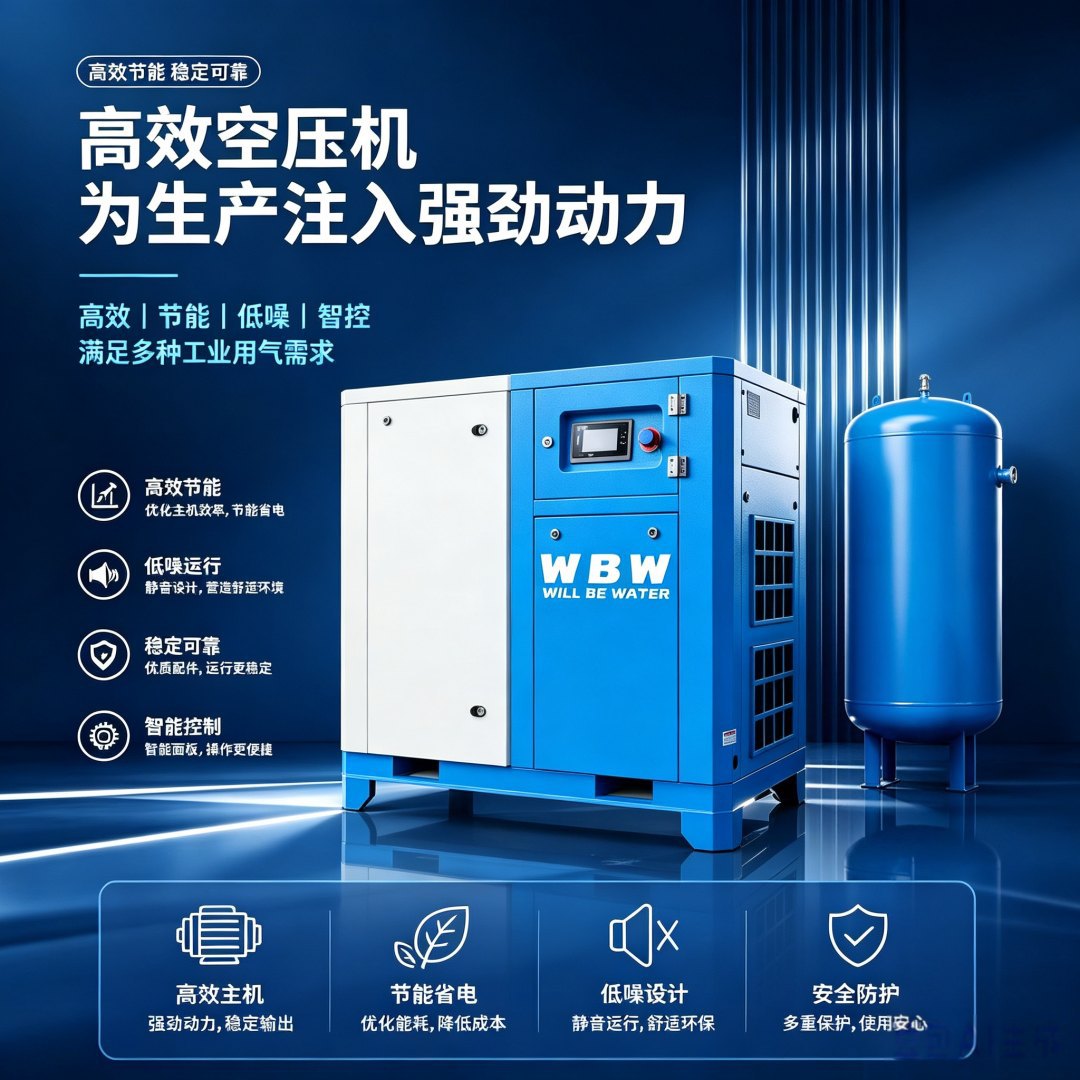 22KW Permanent Magnet Variable Frequency Screw Air Compressor Industrial Silent Energy-Saving Air Compressor