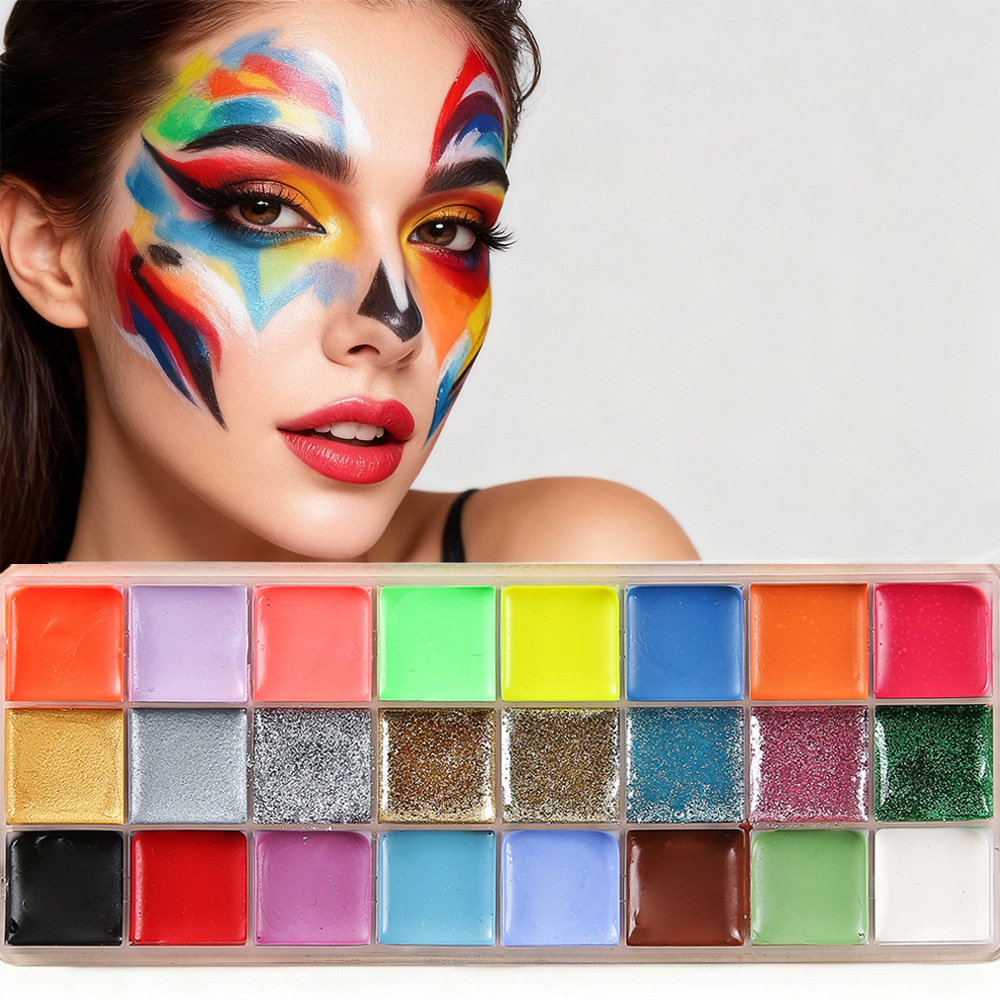 Transfronterizos nuevos 42 colores solubles en agua pintura corporal set de pintura infantil crema de pintura de la Copa del Mundo de fans de vacaciones