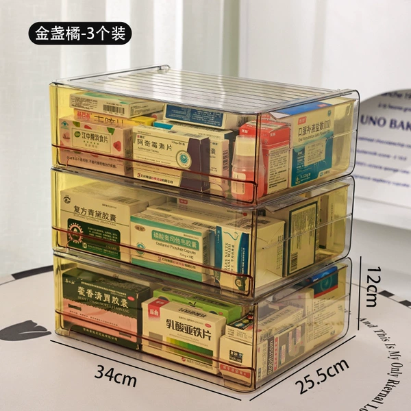 Calendula 3 packs are stacked and stored to solve the problem of medicine storage for the whole family₴