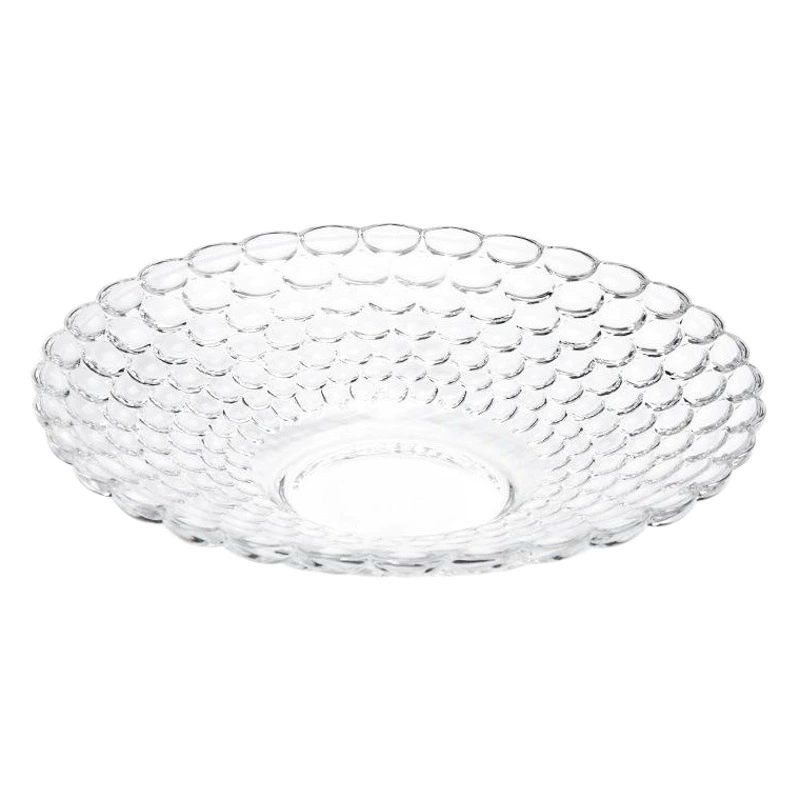 Креативная акриловая тарелка для фруктов пластиковая Хрустальная прозрачная тарелка для фруктов KTV бар поставки тарелка для закусок тарелка для сухих фруктов круглая