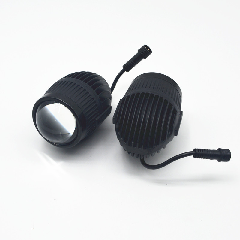 Lente de doble luz para automóviles Lente de luz de niebla LED de doble luz 2 pulgadas Lente de luz cercana y larga conversión de la luz de niebla delantera del automóvil