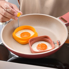 食品級シリカゲル両面は周囲一体304ハンドル卵焼き器両用卵焼き器餅金型を使用できる