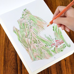 兒童中國畫白描基礎入門篇臨摹畫冊練習紙人物動物植物風景塗色本