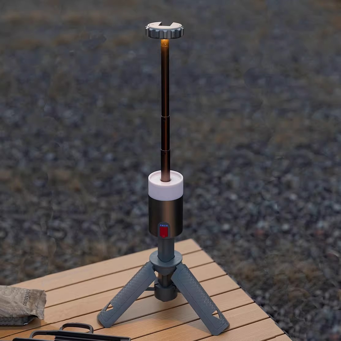 Transfronterizos nueva lámpara de campamento al aire libre plegable lanzamiento luz de luz de alta resistencia lámpara de campamento impermeable lámpara de tienda