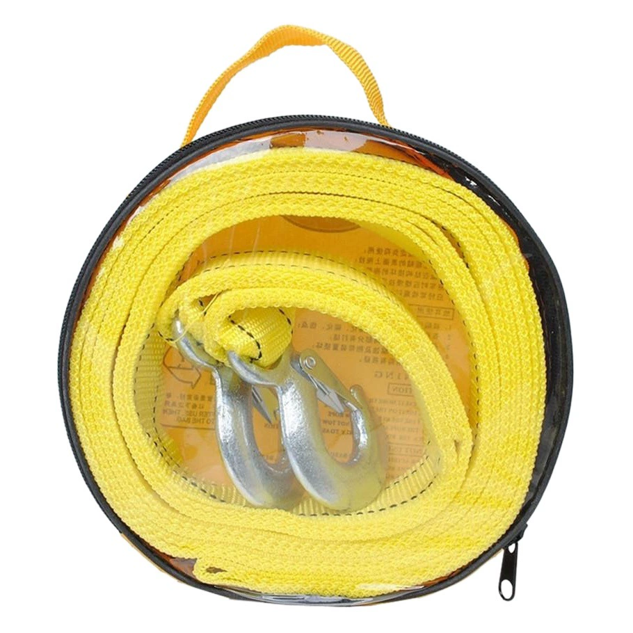 Новые горячие продажи 4 метра двойной толстый буксировочный трос 5 тонн внедорожный прицеп привязки пояса тяговые веревки производители стальной проволоки