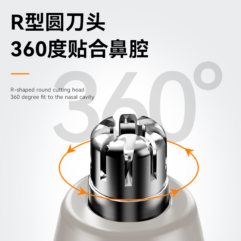 Kemei nuevo inteligente anti-clip portátil tres en uno multifunción ceja trimmer eléctrico nariz pelo trimmer