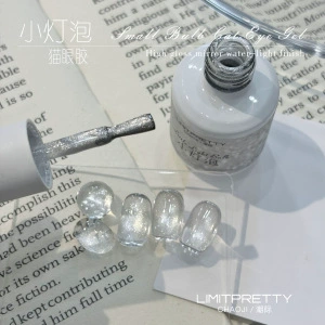 White Water Cat Eye Dırnaq bəzəkləri - small-light-bulb