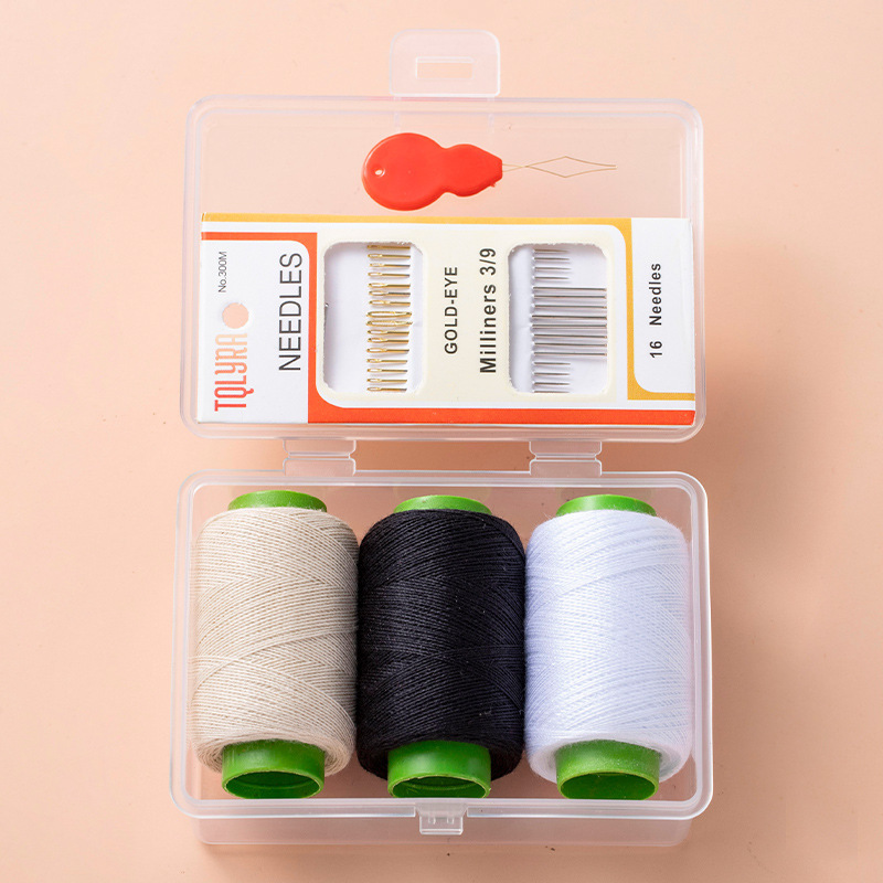 Portable Mini Sewing Box, Household High-Quality Dormitory Sewing Kit, Practical Set of Sewing Thread and Sewing Tools