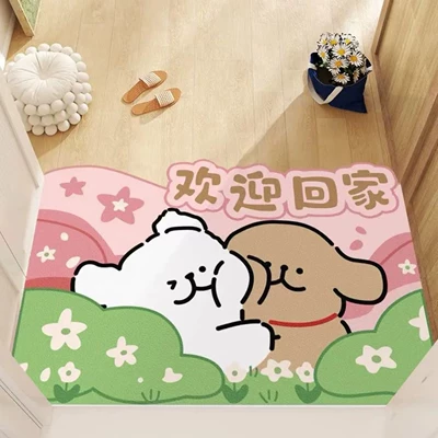 Avtomobil döşəmə paspasları – Mud Mat Line Puppy Water - sticky-face-welcome-home-4060cm-25mm-diatom-mud