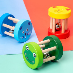 Wooden 0-3 years old baby rattle musical instrument Baby sleep aid cage bell early education intelligent interactive toy