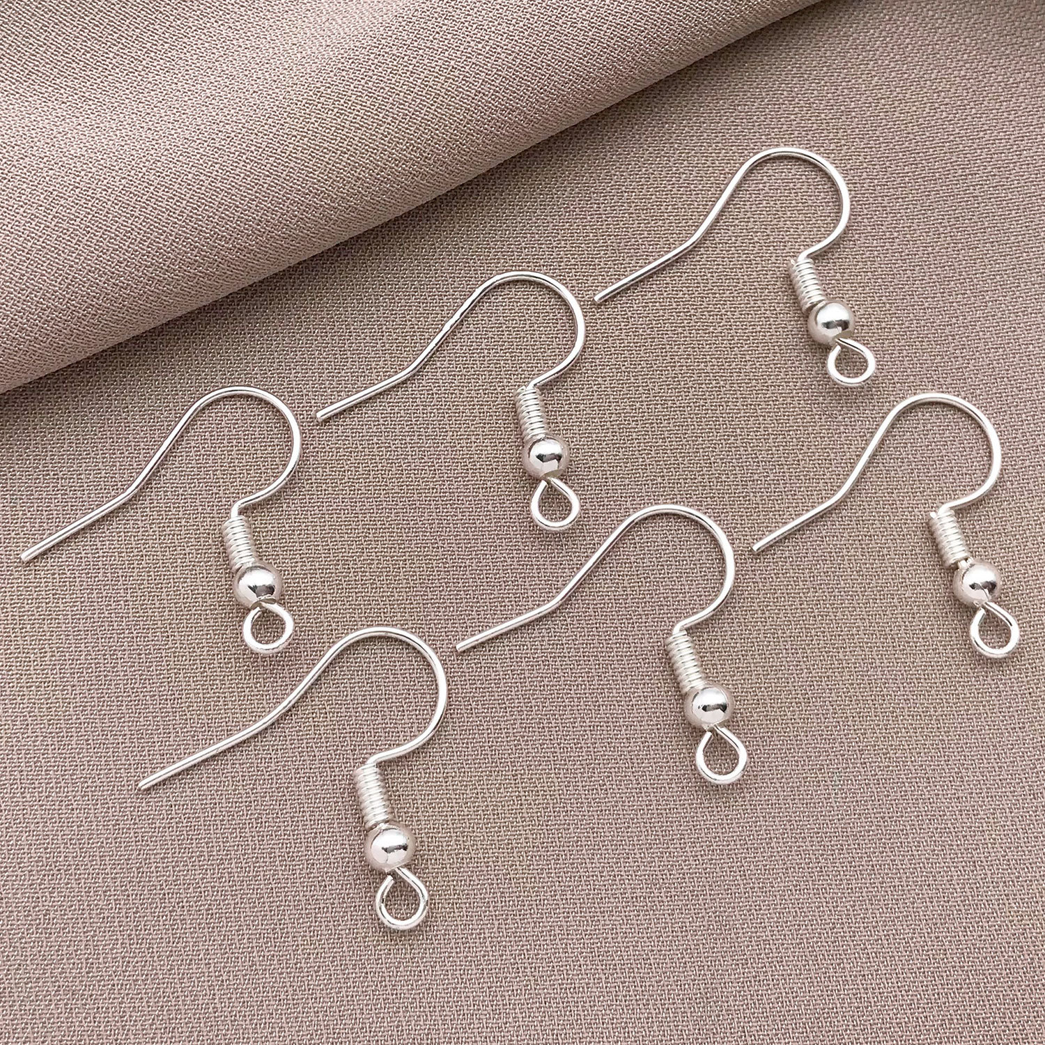 T95-19x20mm copper plated thick silver strong color retention large ear hooks wi…