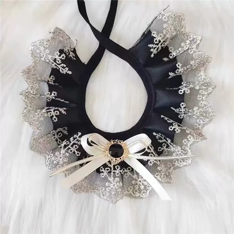 Кружевной лук-воротник для домашних животных