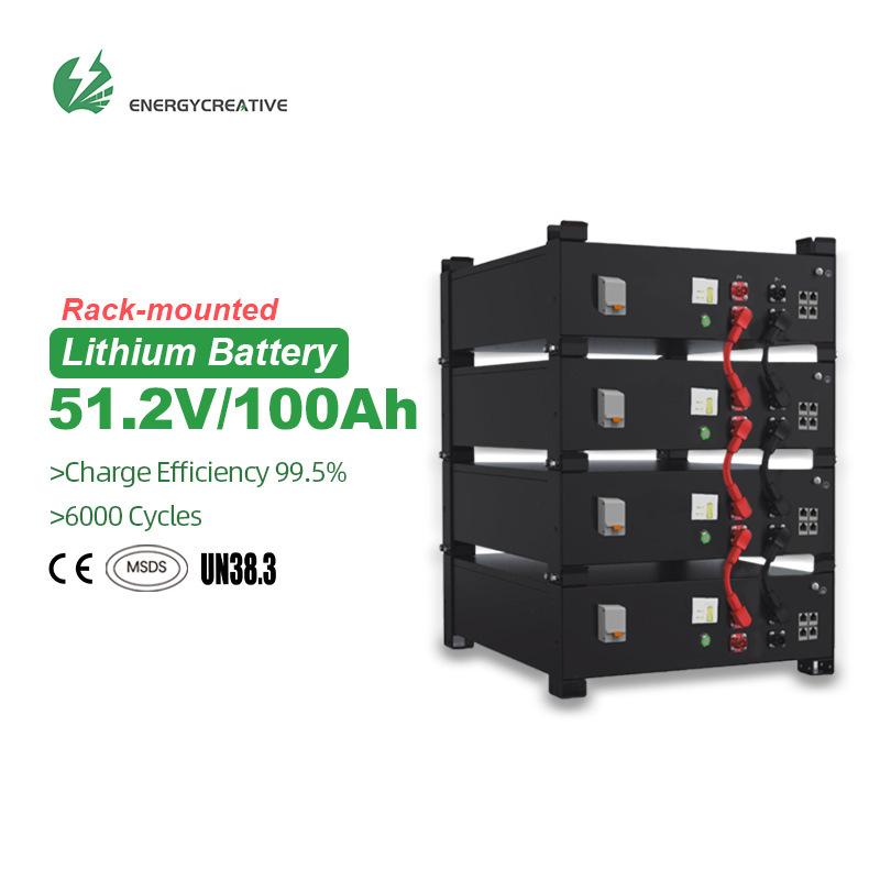 6000 Cycles 51.2V100Ah Lithium Iron Phosphate Lifepo4 Battery Rack-Mounted Lithium Battery