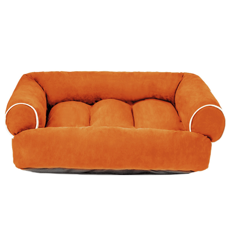 Deep Sleeping Suede Pet Dog Bed And Magical Cat Sofa House_voghion.com
