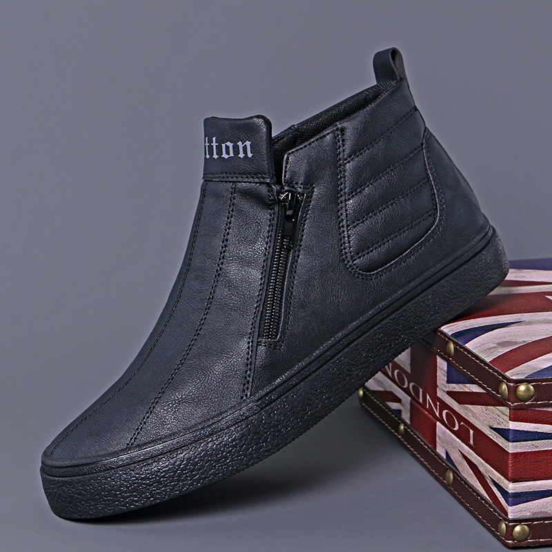 Comfortable Men's Casual Shoes With Low Collar And Soft Soles_voghion.com