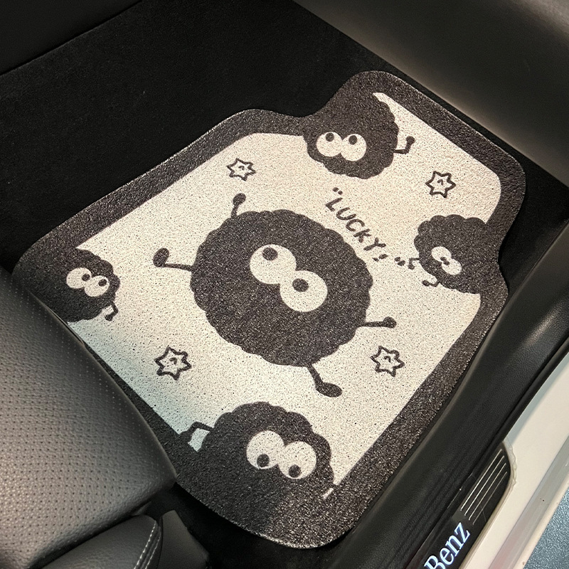 自動車の足マットのツバキの花の糸の輪の通用するモノリシックの汚れ防止のじゅうたんは車内の車のマットの後部の足のマットの通用を飾ります。|undefined