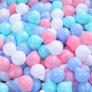 Thickened Heart-Shaped Ocean Balls, Chewable Baby Indoor Playground, Baby Wave Ball Pool, Teddy Bear Toy Balls