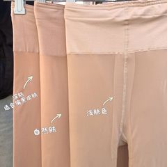 Double-layered Invisible Supernatural-Light Legwear for Women: Autumn/Winter Nude-Effect, Sexy Silk Stockings with Fleece Lining and Thickened Design—Skin-Colored Base Leggings