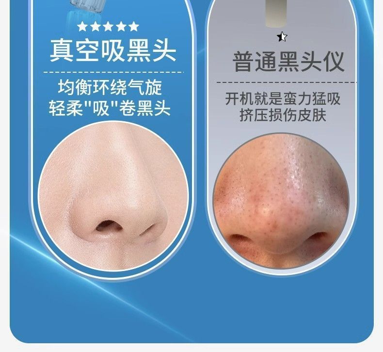 Best-selling blue light micro-bubble blackhead removal device deep cleansing facial cleanser pore shrinking oxygen infusion introduction cross-border