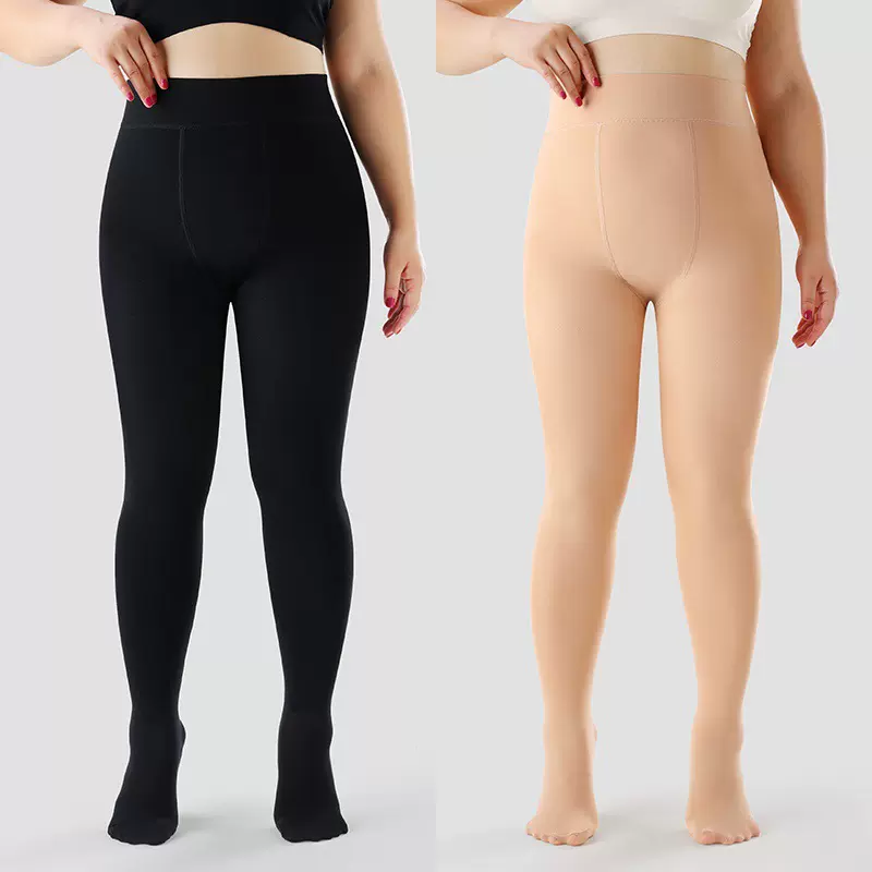 大码打底裤女春秋冬款2024新款胖mm240斤不掉档光腿神器连裤袜